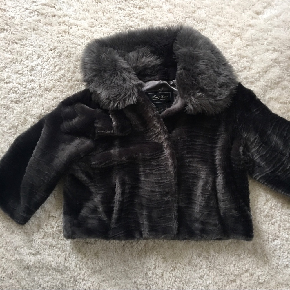 Terry Lewis. Classic Luxuries. Faux Fur. Classily Modern. Deep Grey in color